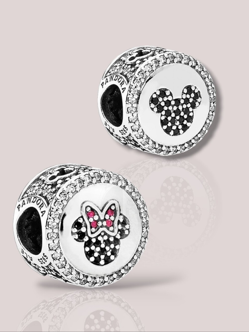 PANDORA S925 Disney Mickey & Minnie Sparkling Icons Limited Edition Bead With CZ